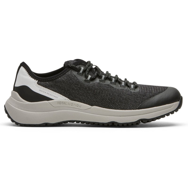 Women Rockport Total Motion XCS Trail Lace-Up Sneakers Black USA | KL9-80288