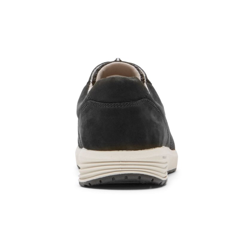 Women Rockport Trustride ProWalker Zip Sneakers Black USA | ZR5-66476