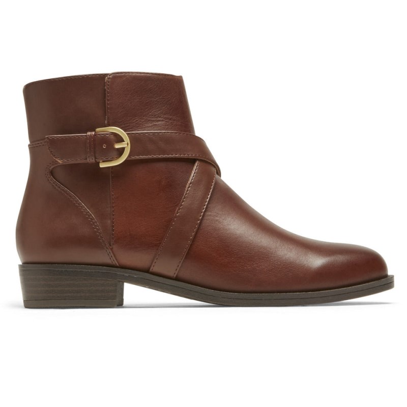 Women Rockport Vicky Booties Brown USA | NA0-55855