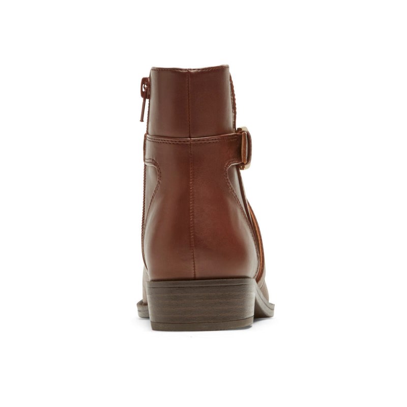 Women Rockport Vicky Booties Brown USA | NA0-55855