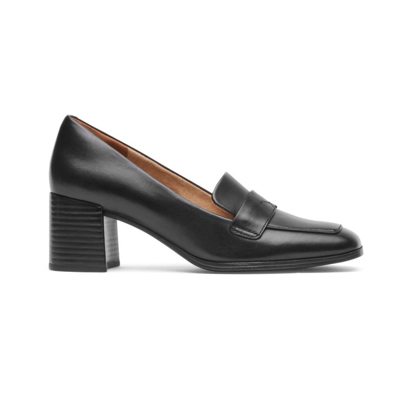 Women Rockport Violetta Loafers Black USA | YQ5-36163