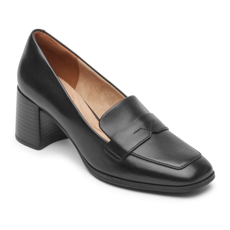 Women Rockport Violetta Loafers Black USA | YQ5-36163