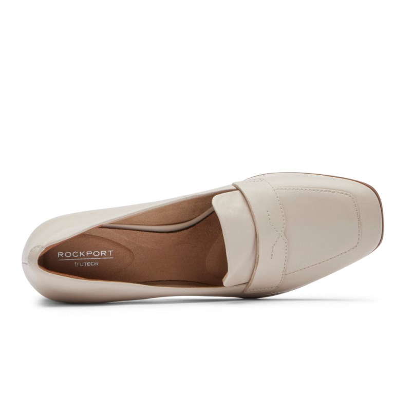 Women Rockport Violetta Loafers Cream USA | UX0-48164