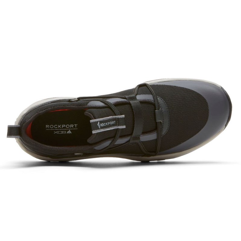 Women Rockport XCS Spruce Peak Trekker Slip Ons Black USA | FN4-72567