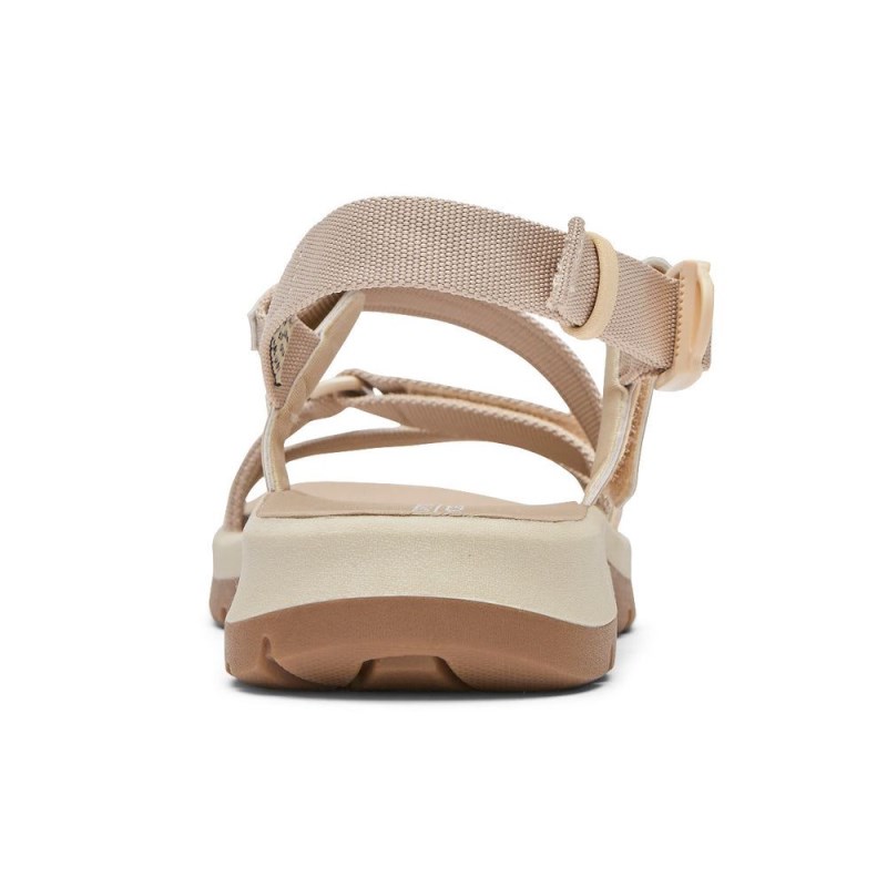 Women Rockport XCS Trail Tech Washable Strappy Sandals White/Cream USA | QM1-38953