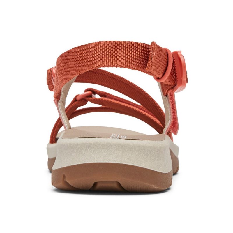 Women Rockport XCS Trail Tech Washable Strappy Sandals Coral USA | UD7-45554