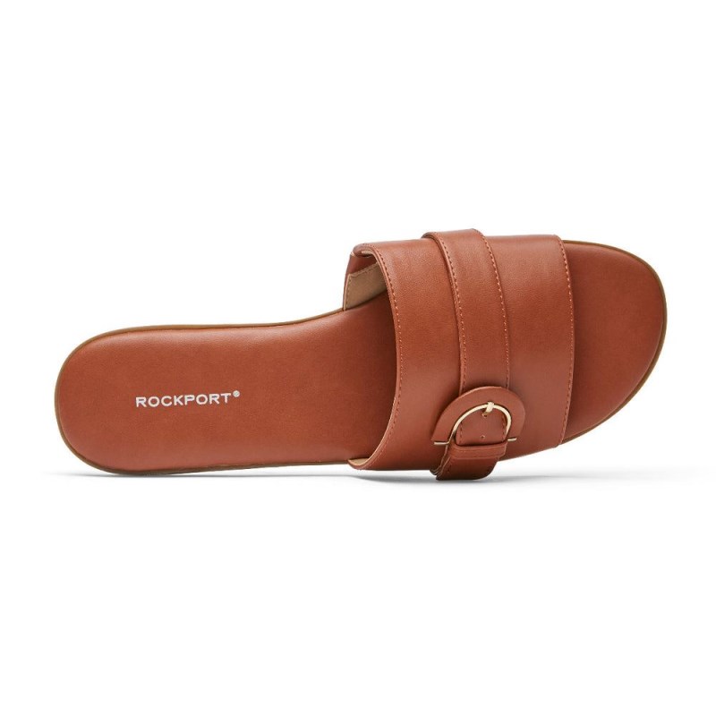 Women Rockport Yara Slides Orange USA | XB2-07200