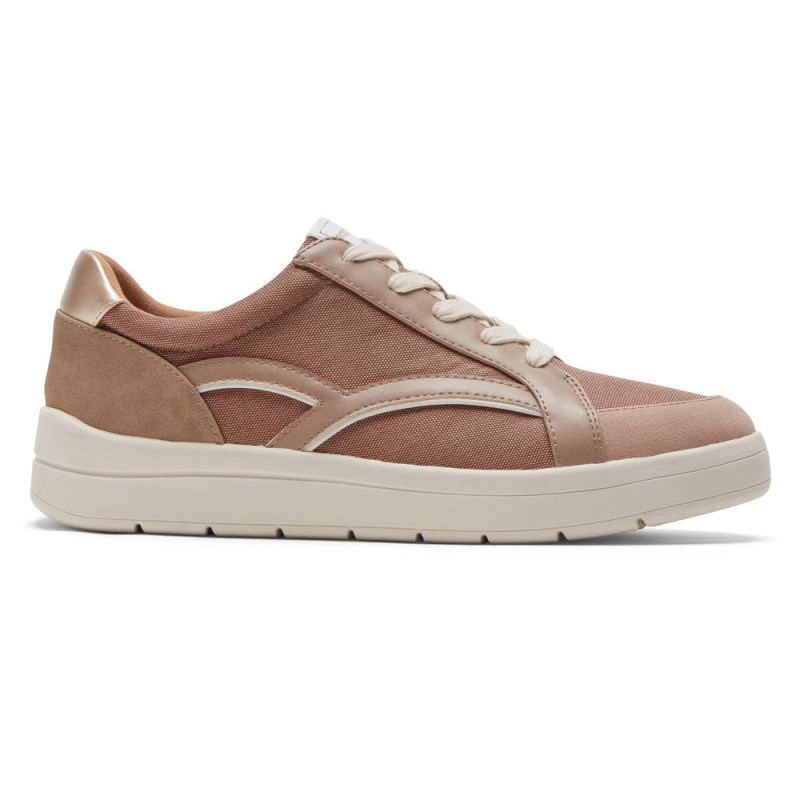 Women Rockport truFLEX Navya Retro Sneakers Grey Brown USA | OX8-52945