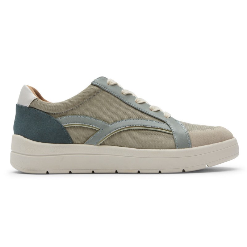 Women Rockport truFLEX Navya Retro Sneakers Green USA | VX2-14451