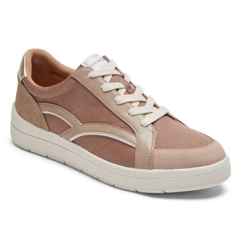 Women Rockport truFLEX Navya Retro Sneakers Pink USA | KQ5-49284