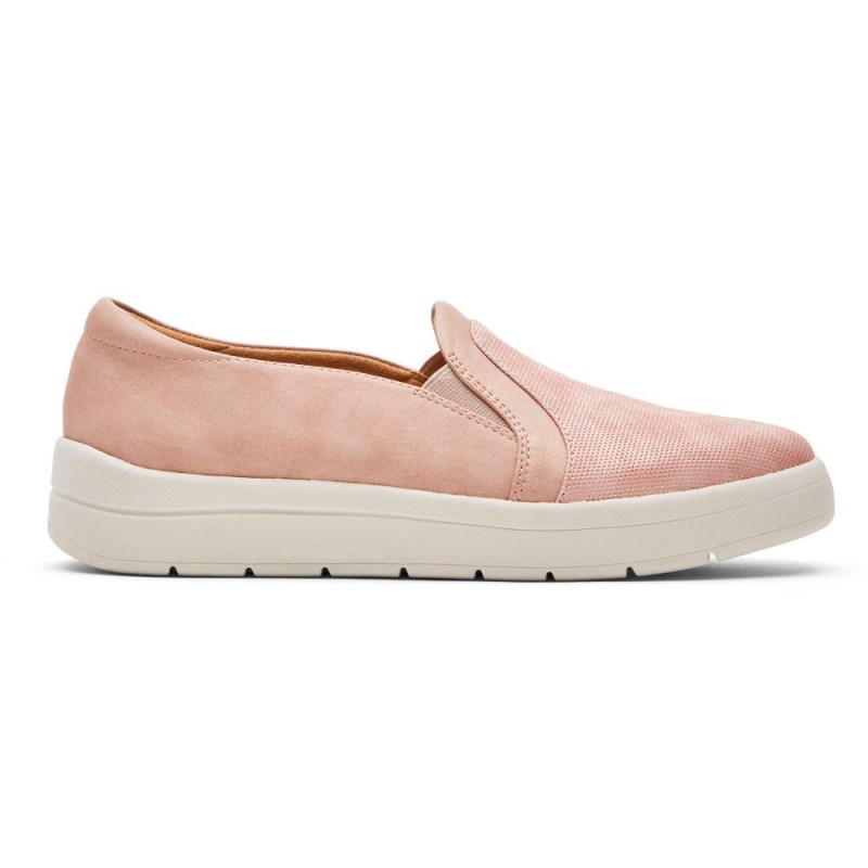 Women Rockport truFLEX Navya Slip-On Sneakers Pink USA | PN2-55655