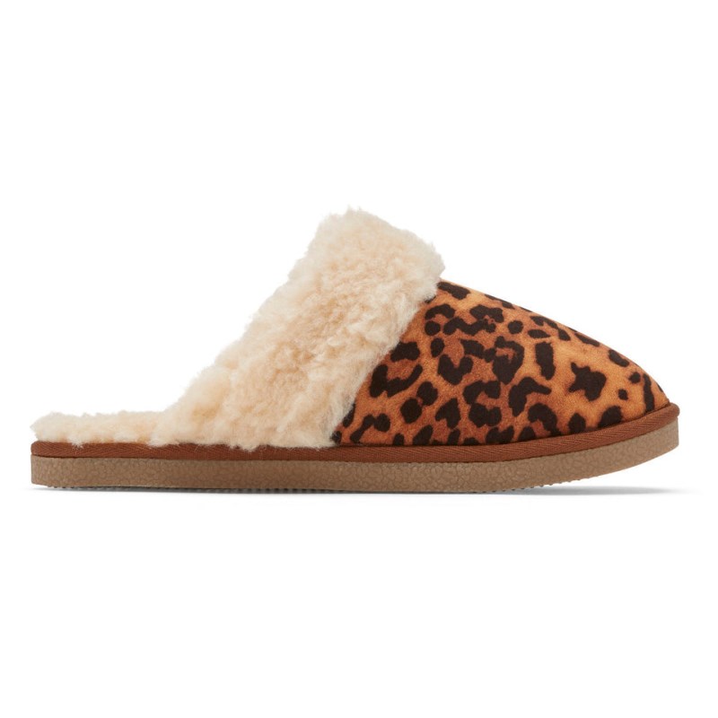 Women Rockport truTECH Veda Slipper Slides Leopard USA | OJ6-21832