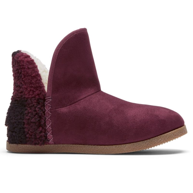 Women Rockport truTECH Veda Slipper Winter Boots Dark Red USA | IR5-35853