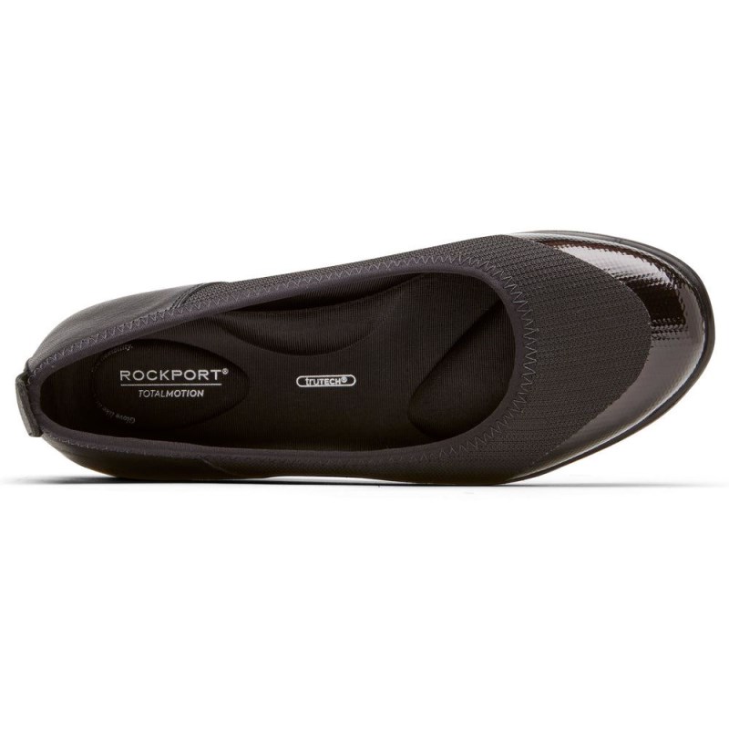 Women Rockport truWalkZero Slip Ons Black USA | MX7-47604